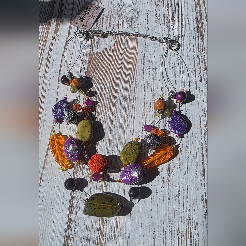 Vintage Treska Necklace with Tag